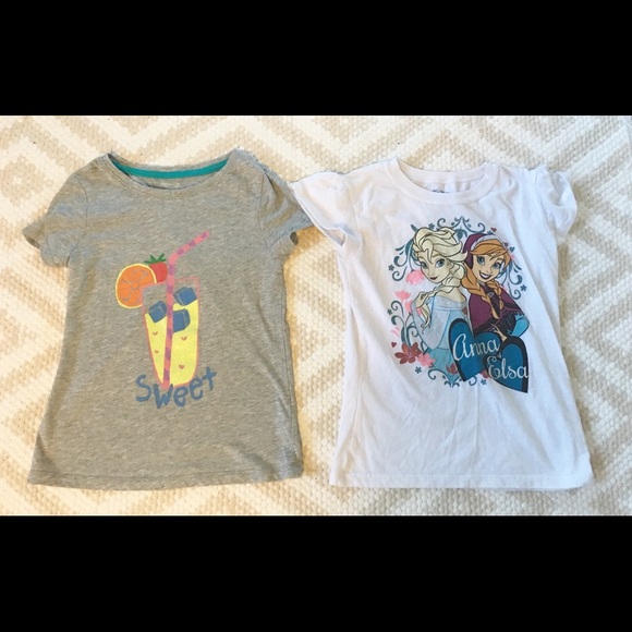 [Disney] Frozen T-shirt & [Gap Kids] T-shirt - Picture 1 of 8